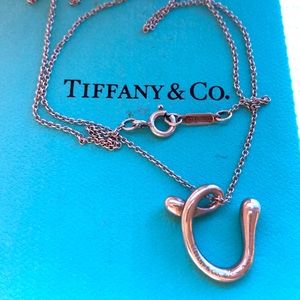 Elsa Peretti “V” initial 925 necklace Tiffany & Co